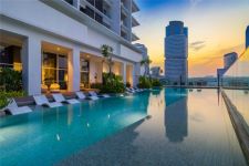 Swimming Pool Night View